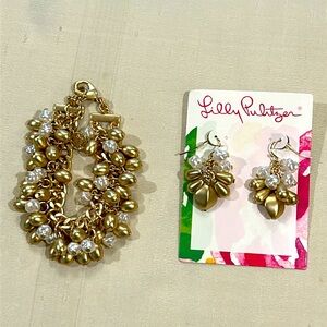 Lilly Pulitzer Bracelet & Earrings Set
